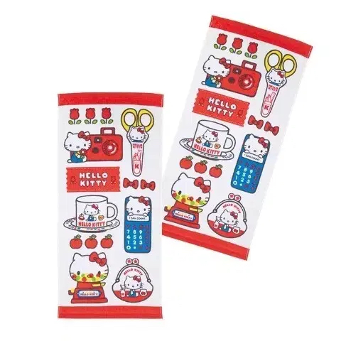 日本直送日本版Sanrio 超多角色新款34×75 cm長毛巾一套兩條