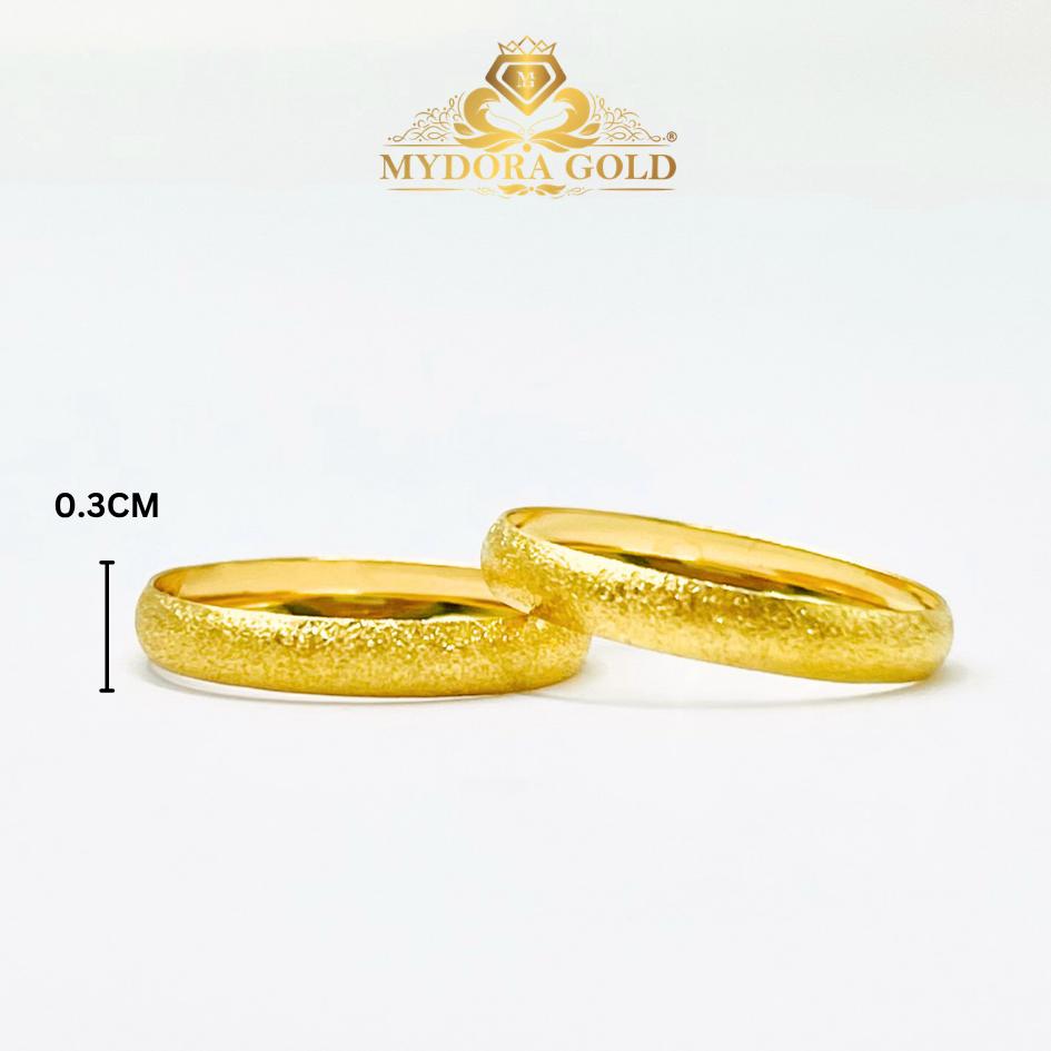 MYDORA Cincin Belah Rotan Full Pasir l EMAS 916/22K
