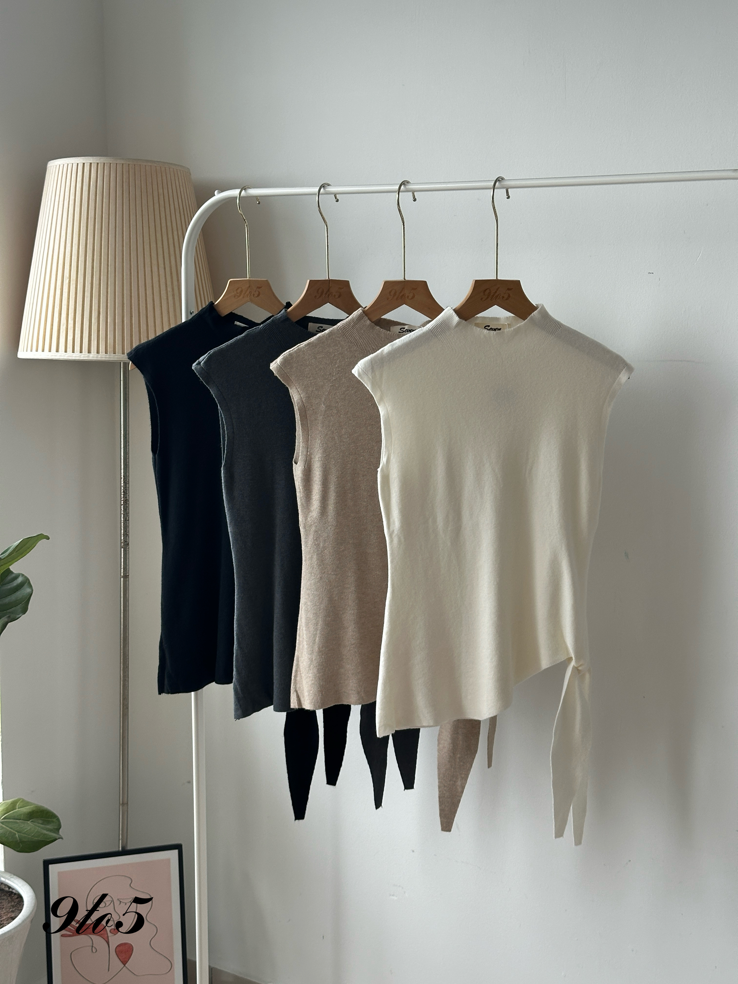 T4065 Mock Neck Knit Top - 4 Colors 