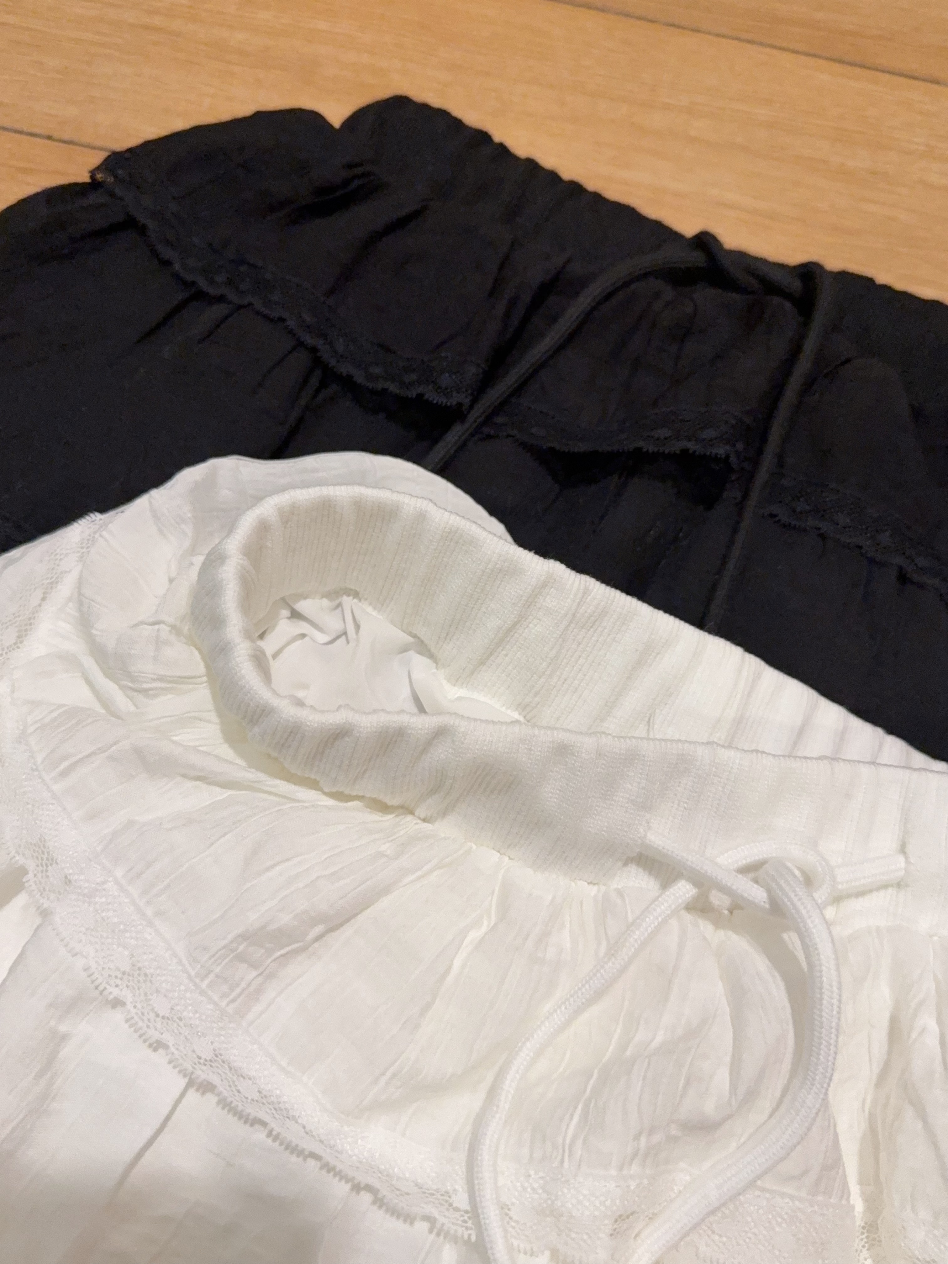 松紧腰蕾丝蛋糕半身短裙R2994