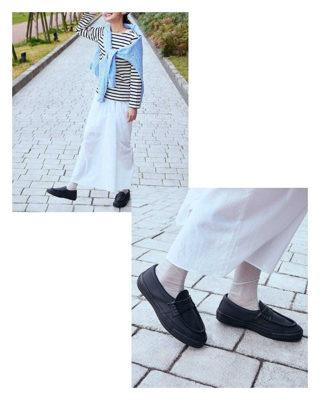 日本代購【 2026新產品 日本直送 日本限定 Converse All Star 撥水防雨 全黑 樂福鞋 男女兼用 | ALL STAR WR SL LOAFER  • Water-Repellent & Japan Exclusive unisex  】﻿