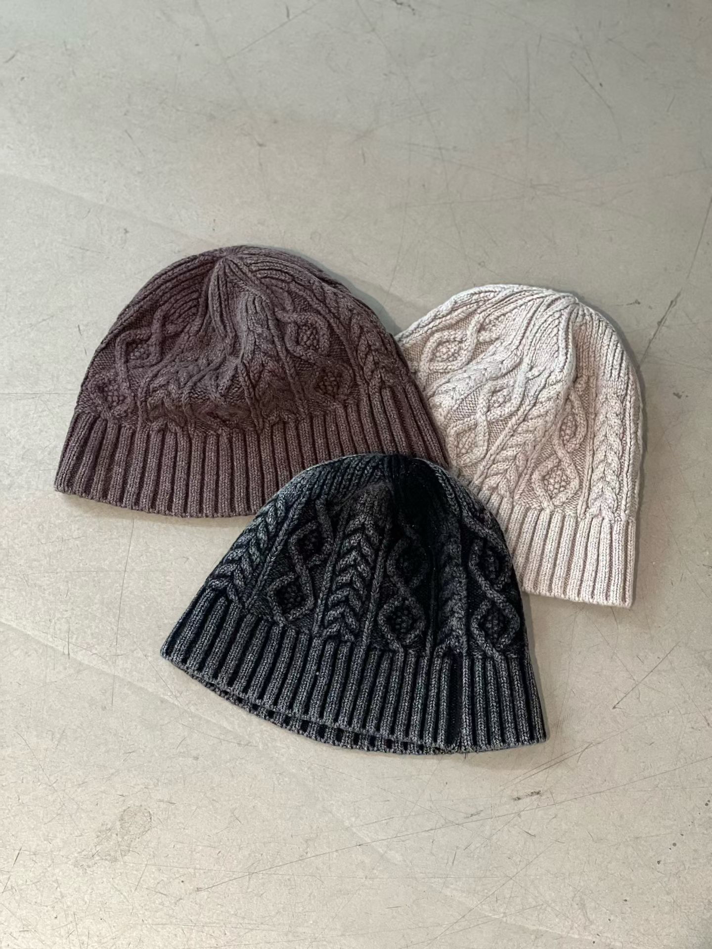 Classic Cable Cuffed Beanie #ha03
