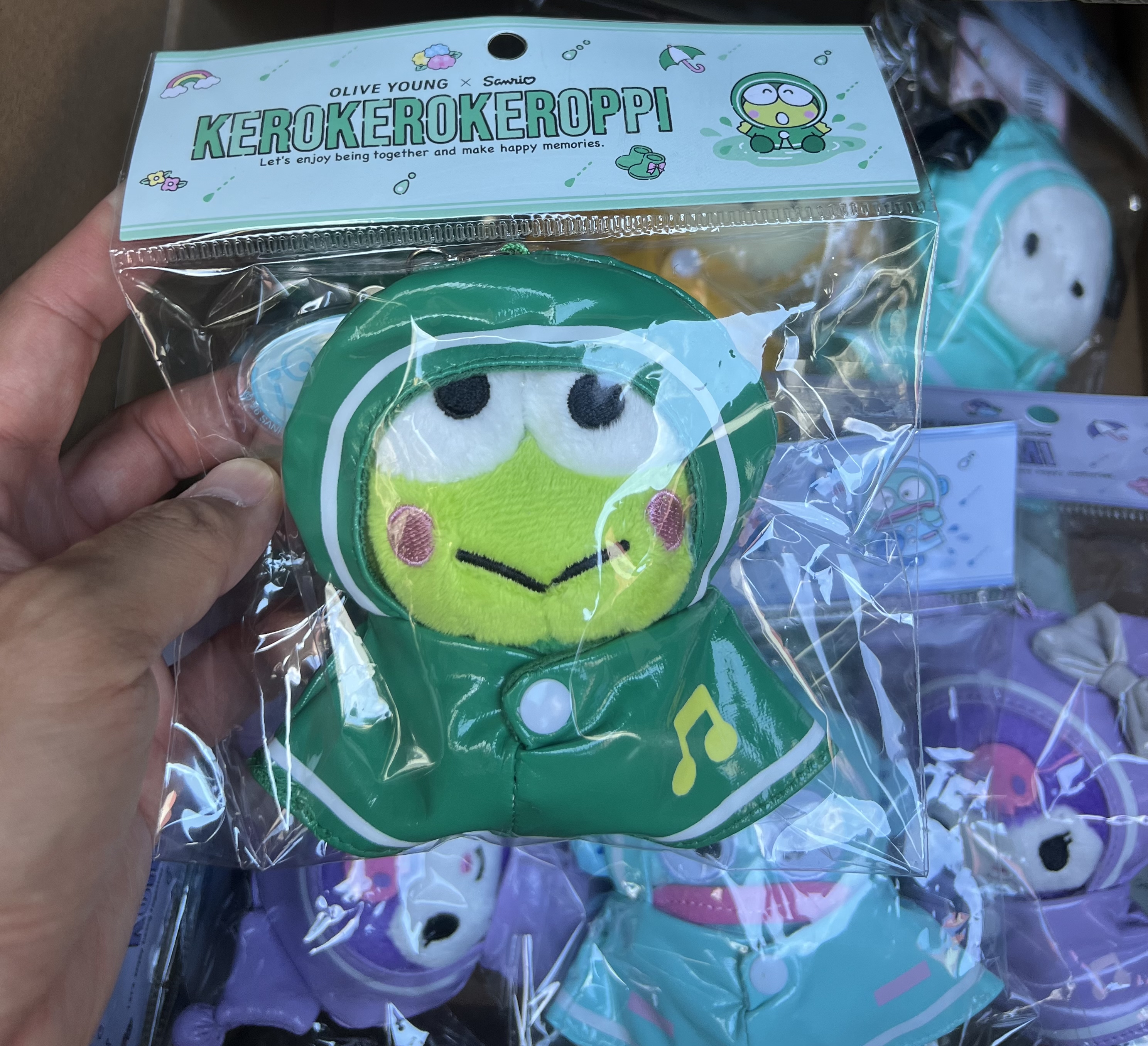 💟現貨💟🌸Olive Young X Sanrio 韓國🇰🇷限定 雨褸版鎖匙扣