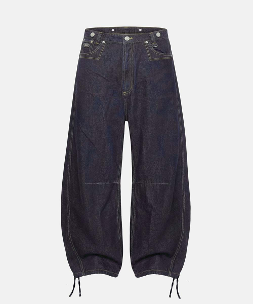 0509 Shinchiback Semi-Curved Pants - Blue Denim - 0509 신치백 세미 커브드 팬츠 - 블루데님