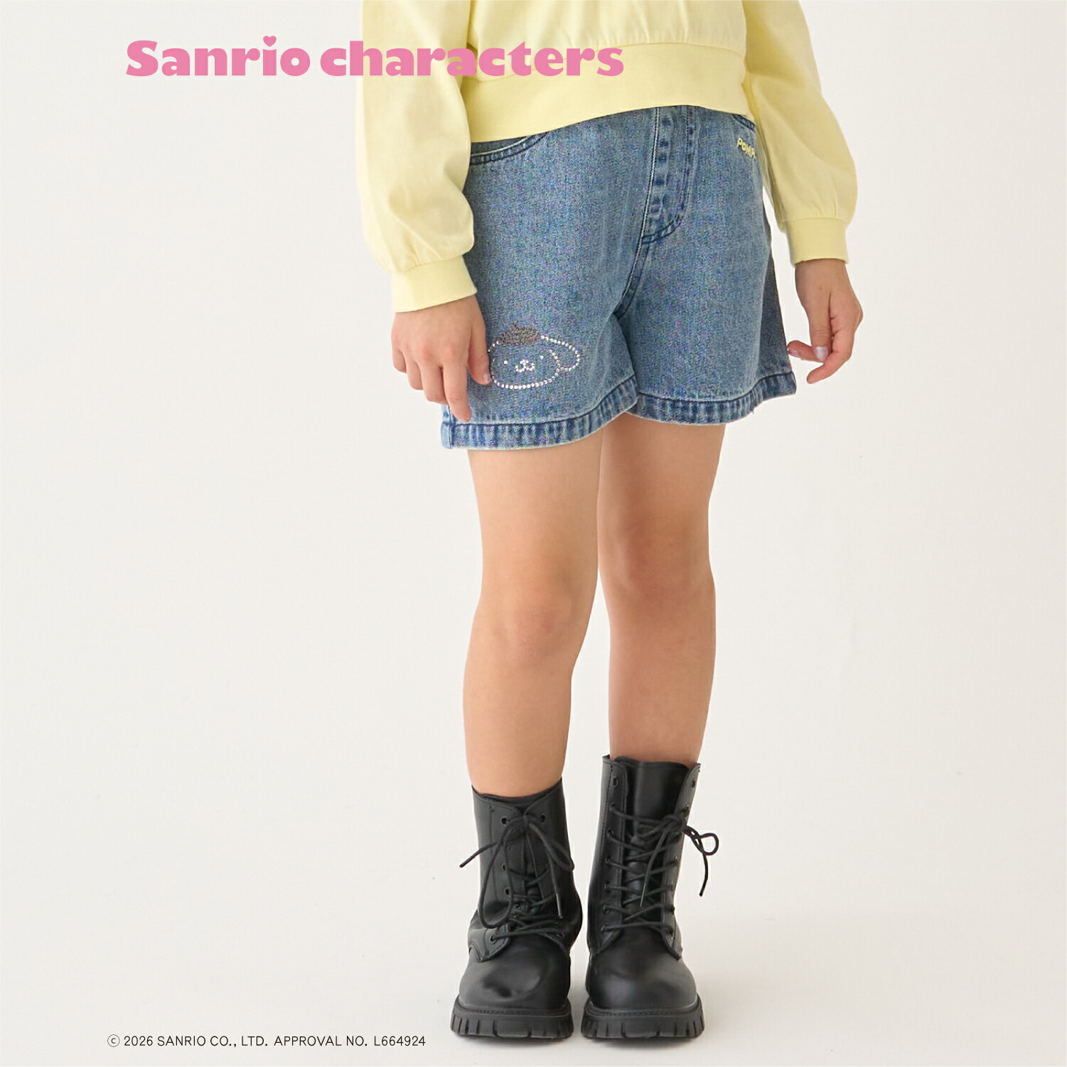 🆕【⭐訂購⭐】🌀🇯🇵 日本直送 #Sanrio 水鑽 刺繡 牛仔短褲  [3款選] 🌀 [ELFA-0122][260714]
