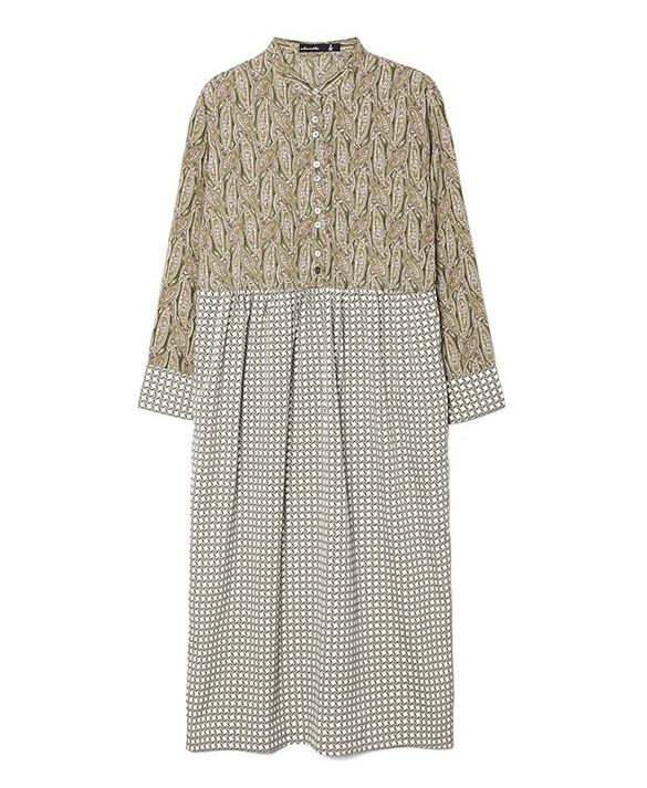 古典風搖曳印花連身裙 - 2026 流行穿搭  女士連身裙 春秋冬時尚穿搭 成人休閒 日常穿搭 易於配搭 日本直送   #JP-I-260009