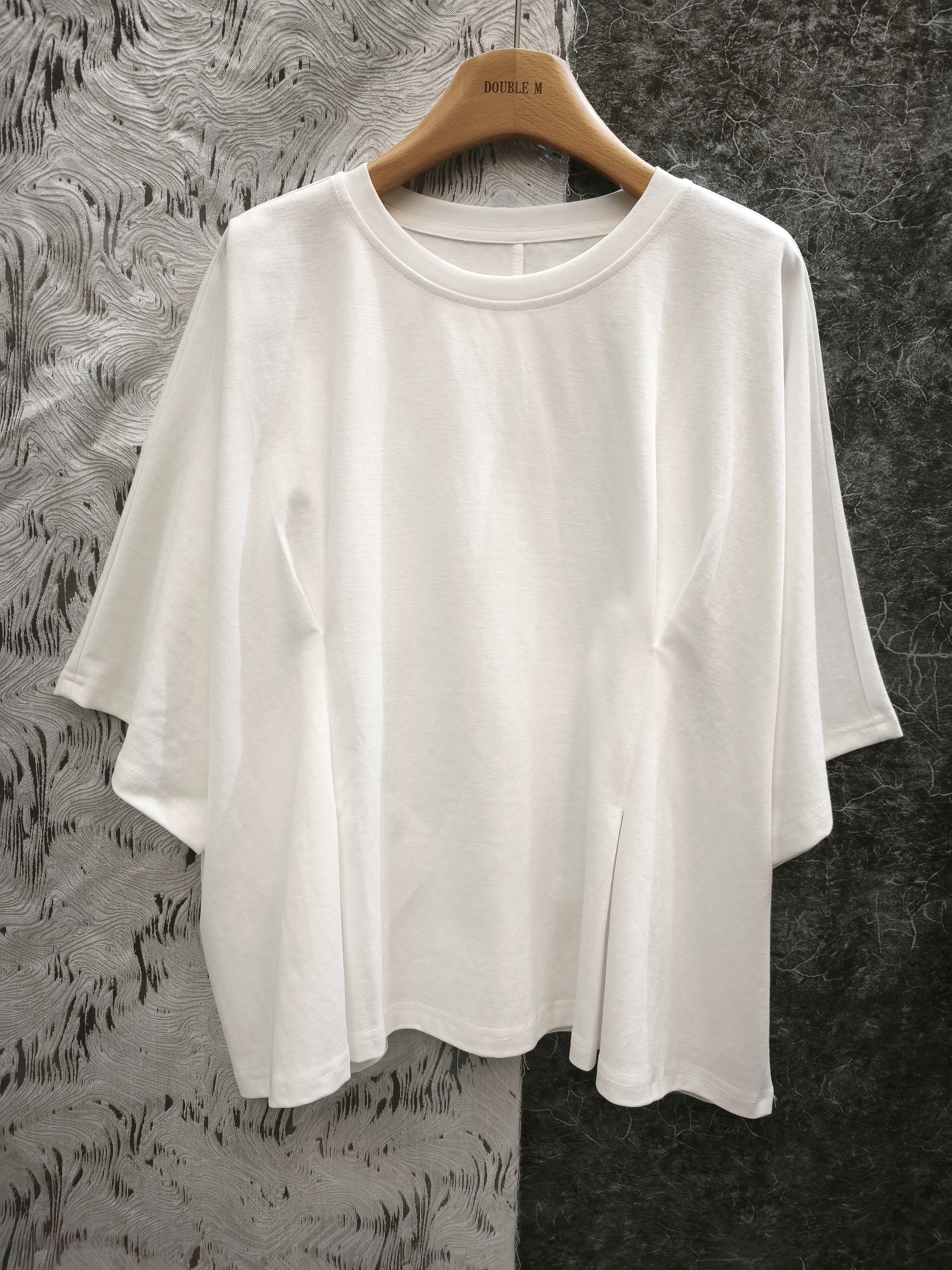 前褶設計寬鬆Tee