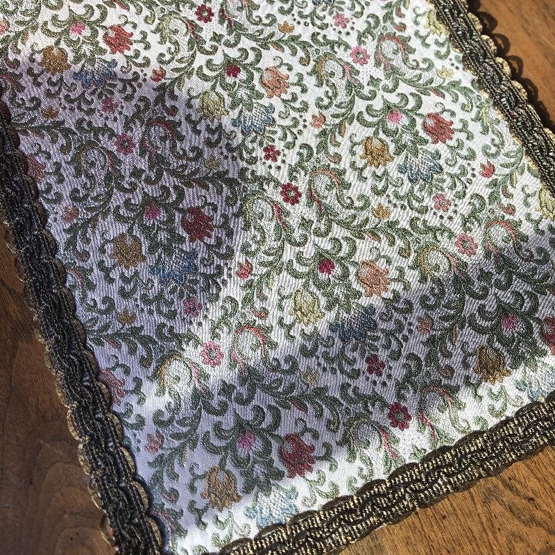 C.a. 1970s Italian Brocade Tapestry Vanity Dollies/Table Mats/Place Mats(MT293)