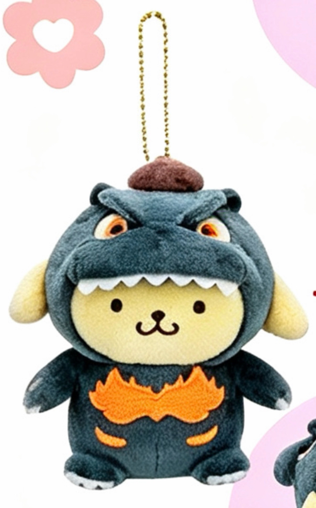 ［8月頭到貨］SANRIO x GODZILLA  聯名哥斯拉公仔掛飾
