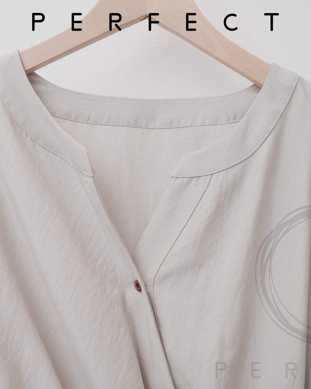 T0007_氣質自帶腰帶隨性上衣（氣質灰）