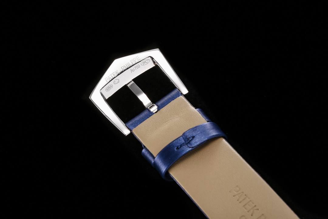 新品女款百达翡丽古典表系列——4897腕表，强势推荐！ 古典魅力，经典重现，正装表王震撼登场。完美还原表中王者的独特质感和简约格调。【精彩细节】 1.搭配定制版机芯改Cal.215自动机芯，动能储存长达45小时，振频28800每小时。 2腕表尺寸33MM，尺寸数据完美吻合正品，佩戴轻便，还原正品体验。 2.采用与原装一致的锅盖型穹顶玻璃，特镀有双层抗眩晕增透镀膜。 3.表盘搭配72颗钻及指针和时标釆用日晖纹装饰，光泽质感更加柔和，让你每次看时间都心花恕放，之后再采用镀铑工艺处理，确保光泽度和质感不亚于原装。防水50m表带意大利进口小牛皮表带，做工精致，包边细腻，尽显大牌风范，搭配Patek 。Philippe原厂级针扣，更显示这款腕表的华贵气质😍😍💯