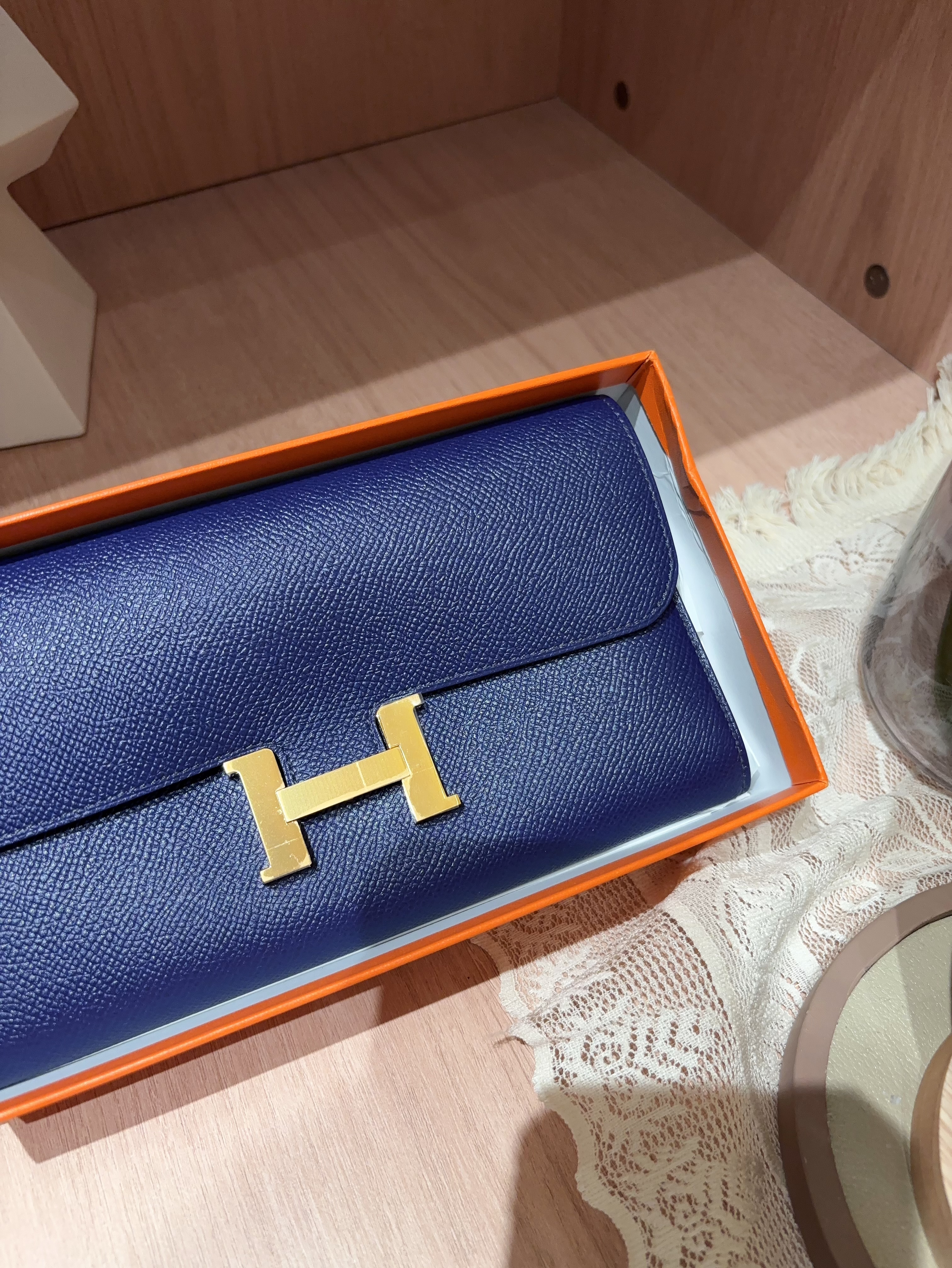 Hermes Constance Wallet Stamp C 100%Authentic, 98%New ✅Box