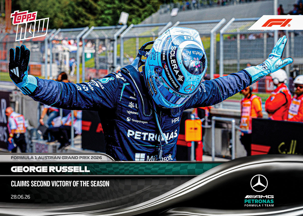 George Russell - 2026 F1 Topps NOW® #42 Austrian GP 贏車卡【現貨】