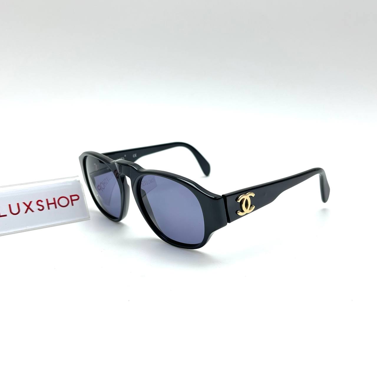 Chanel CC Black Sunglasses GHW