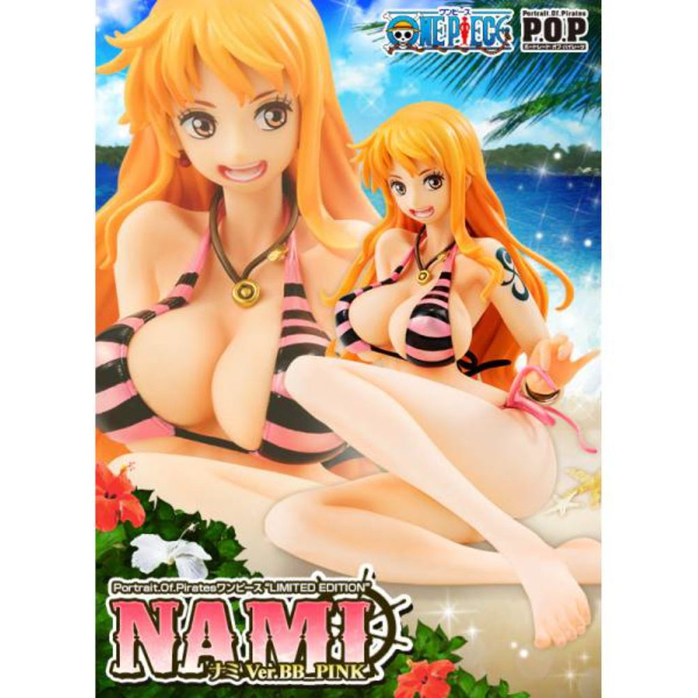 Megahouse POP海賊王 娜美 Nami Ver.BB_Pink 泳裝ver. PVC 景品 one piece figure