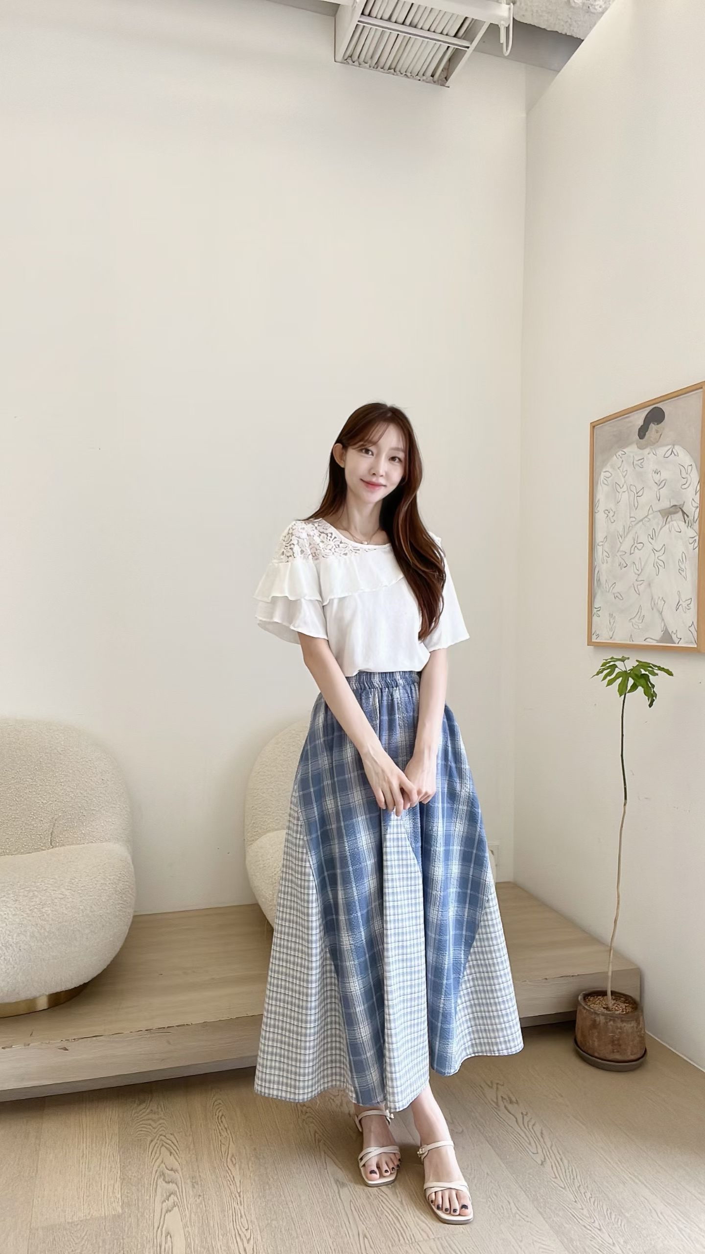 FV30_04 側LACE飄飄袖BL (3色)