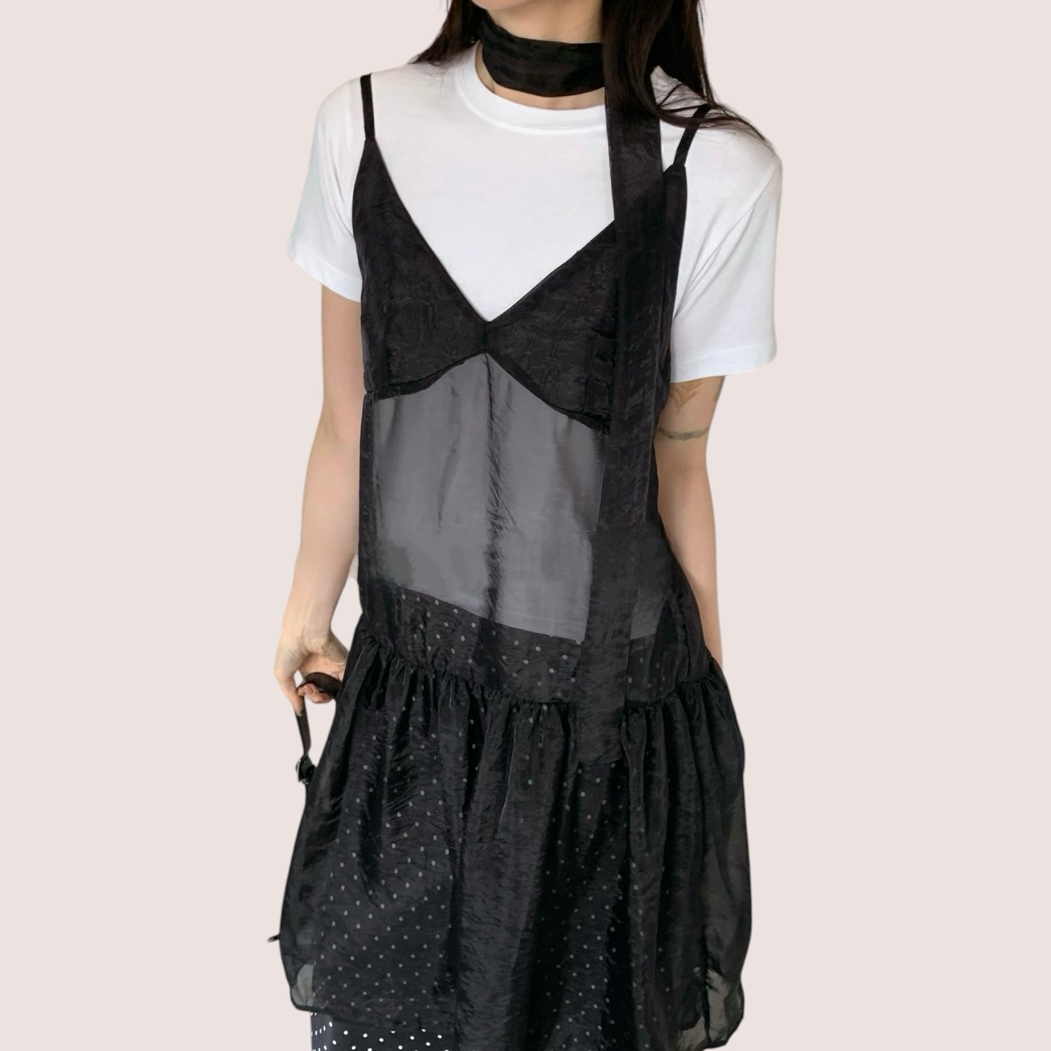 221042 束腰吊帶one piece