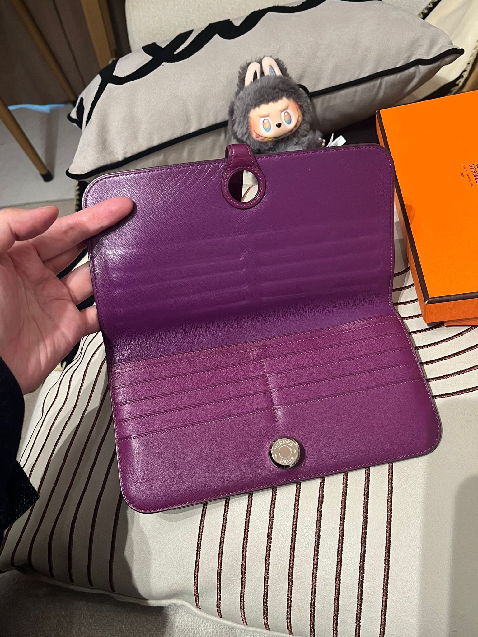 Hermes Dogon Wallet Stamp [R] 100%Authentic, 90%New ✅Box