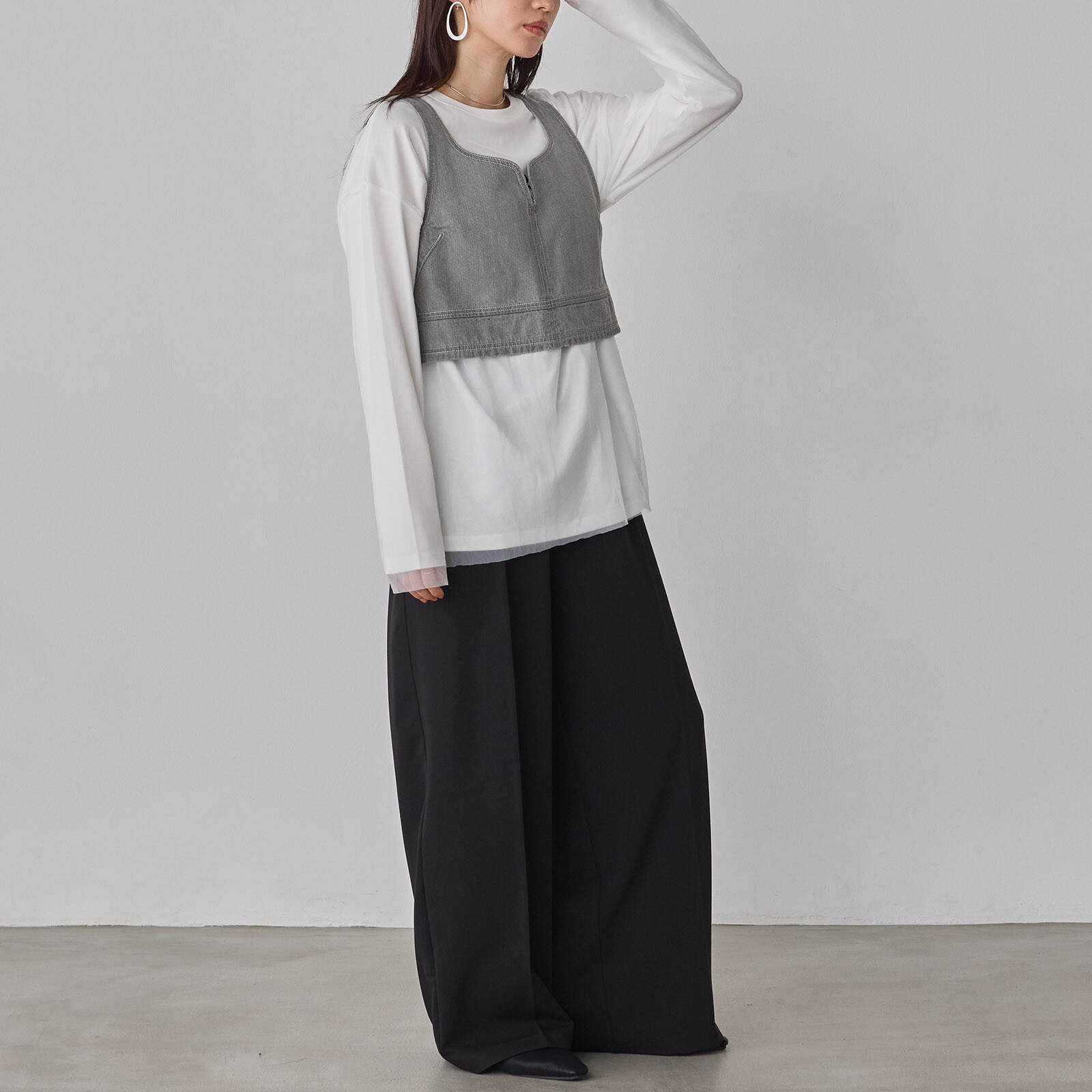 牛仔挺身背心outer【JOT002】