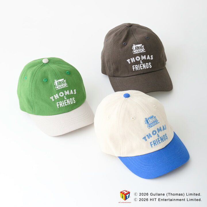 🇯🇵預訂 日本直送🇯🇵Petit Main x Thomas湯瑪士小火車系列三色標誌刺繡鴨咀帽