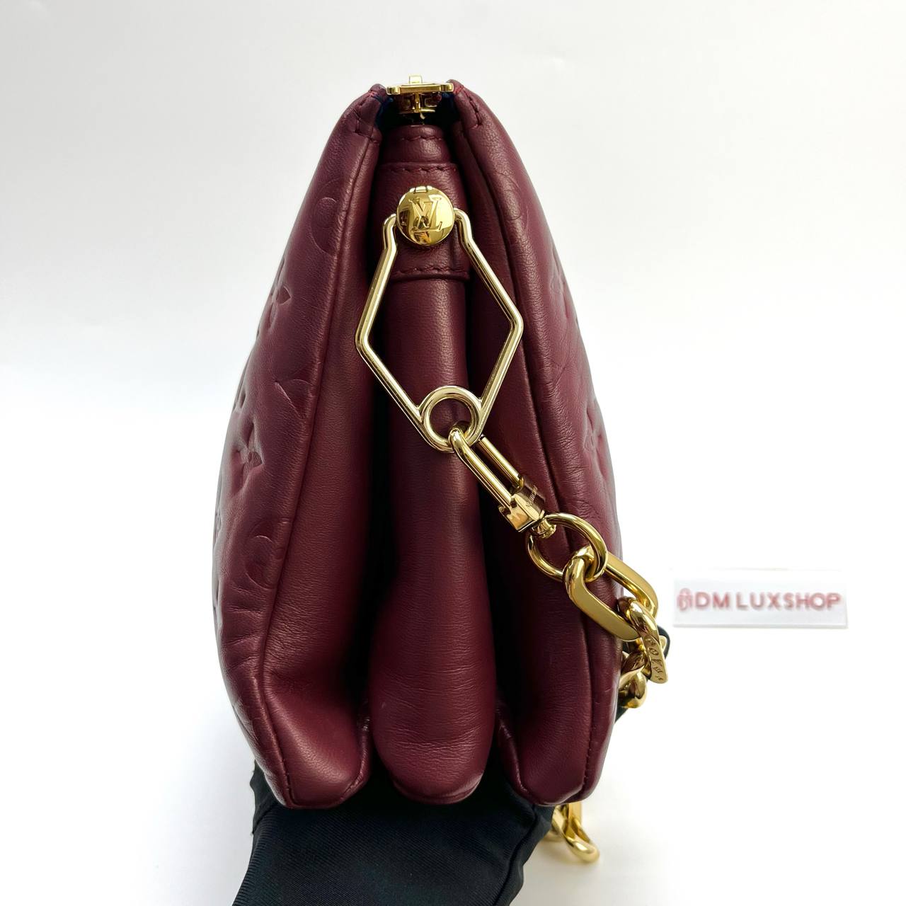 LV Coussin PM Maroon GHW
