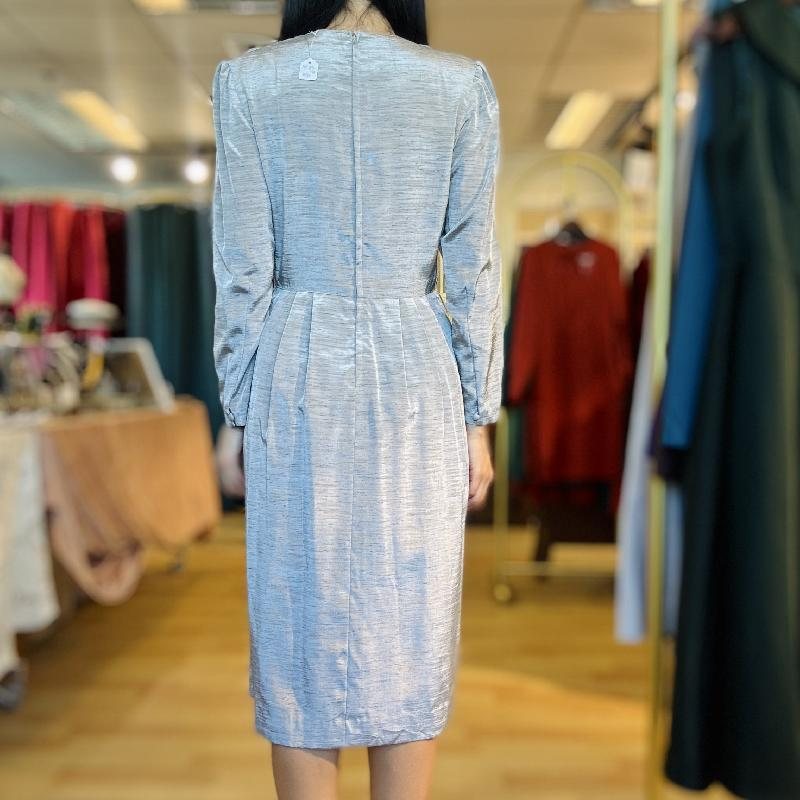 Vintage Japanese Silver Day And Night Dress with Pockets(MT1840-26)