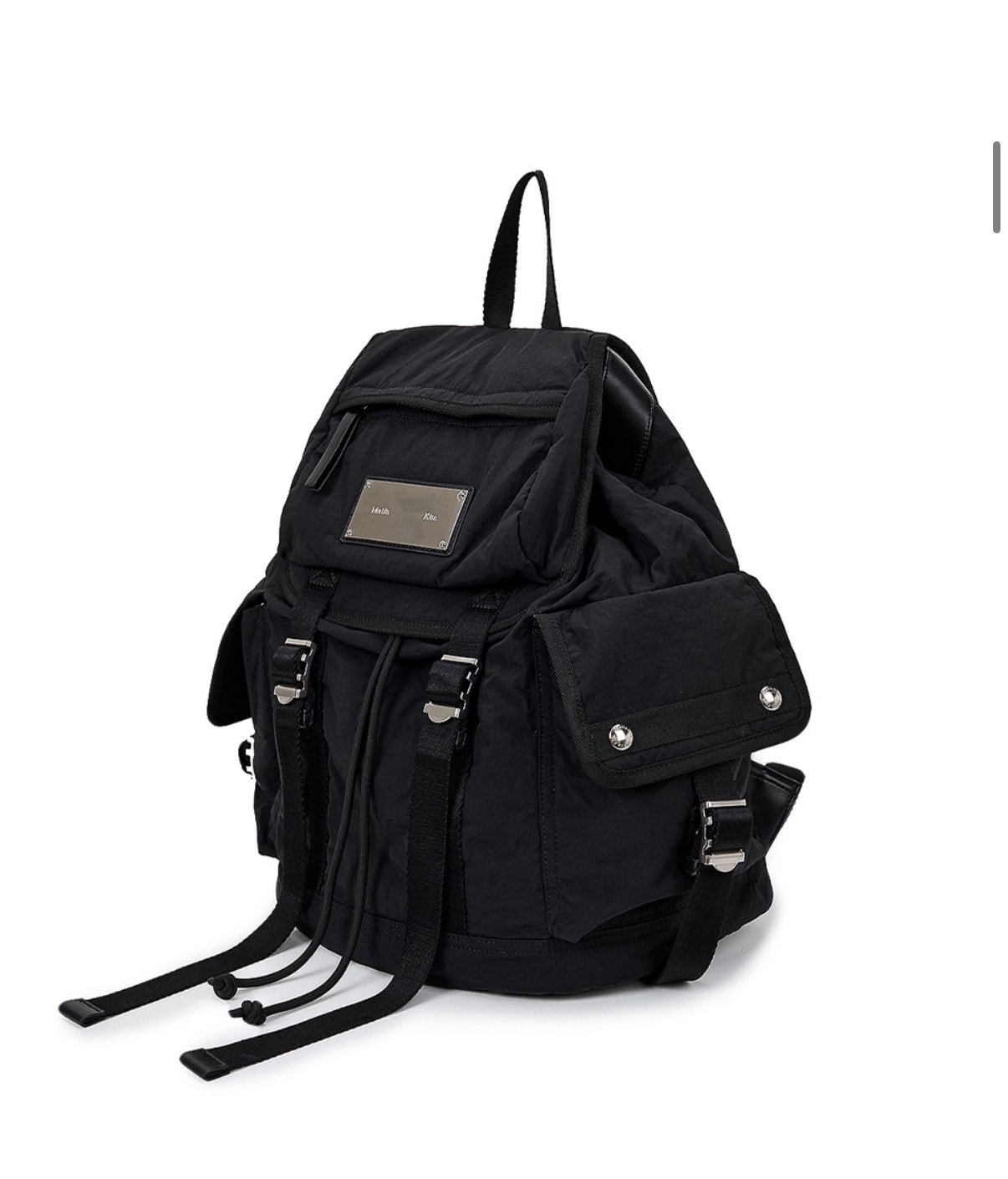 MATIN KIM特價場 POCKET UTILITY LARGE BACK PACK IN BLACK