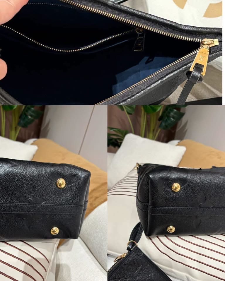 Lv carryall pm Monogram Empreinte Leather 100%Authentic,95%new ✅肩帶✅塵袋✅pouch