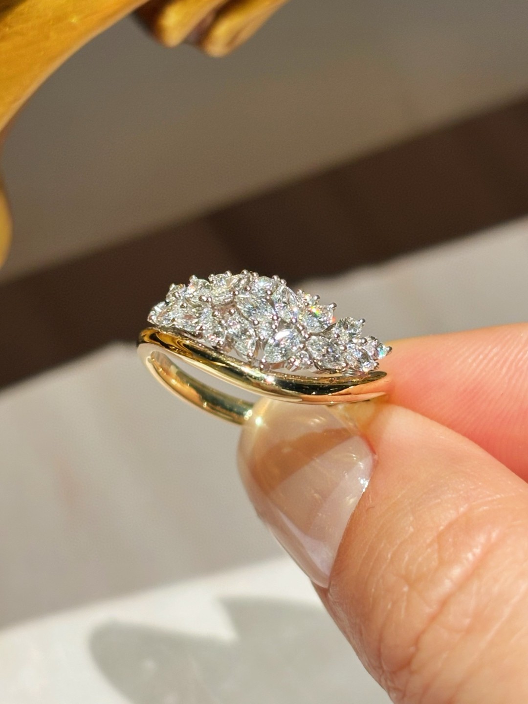 18K Lab Diamond Ring 