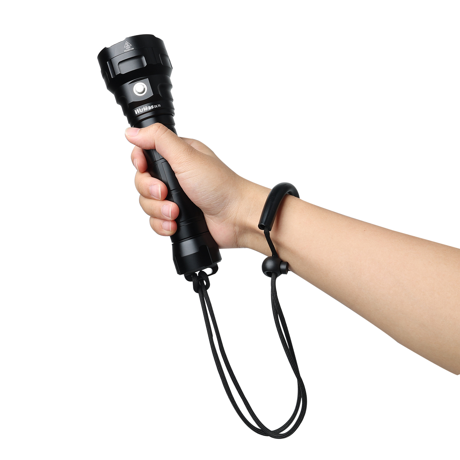 Wurkkos DL70 超亮 13000 流明潛水燈，兩棲手電筒，水下 100 米，配備 2 節 26650 電池和 4 節 XHP50B 電池，4 種操作模式