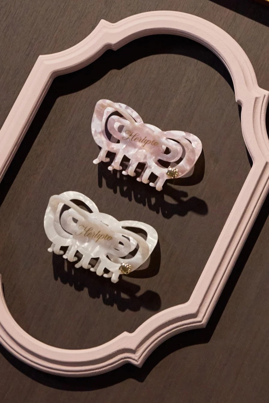 🎀【預訂】Her lip to × Kitty Ribbon Hair Clip R