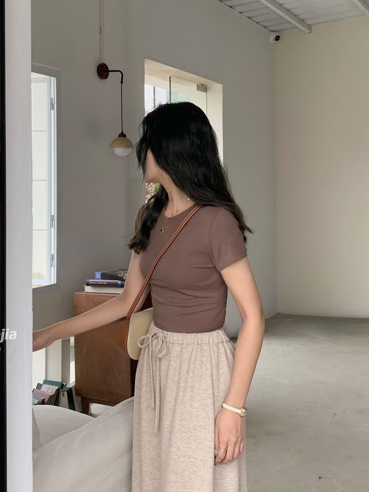 【跑量福利价】Jelly Buny Daily Plain Padded Crop Tee (Removable) 自带胸垫果冻纯色短款Tee(胸垫可拆卸) 【 8 Colours 】