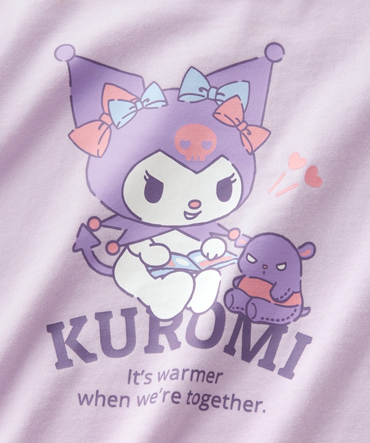 💚預訂 台灣直送💚Kuromi印花網紗拼接純棉短袖T恤