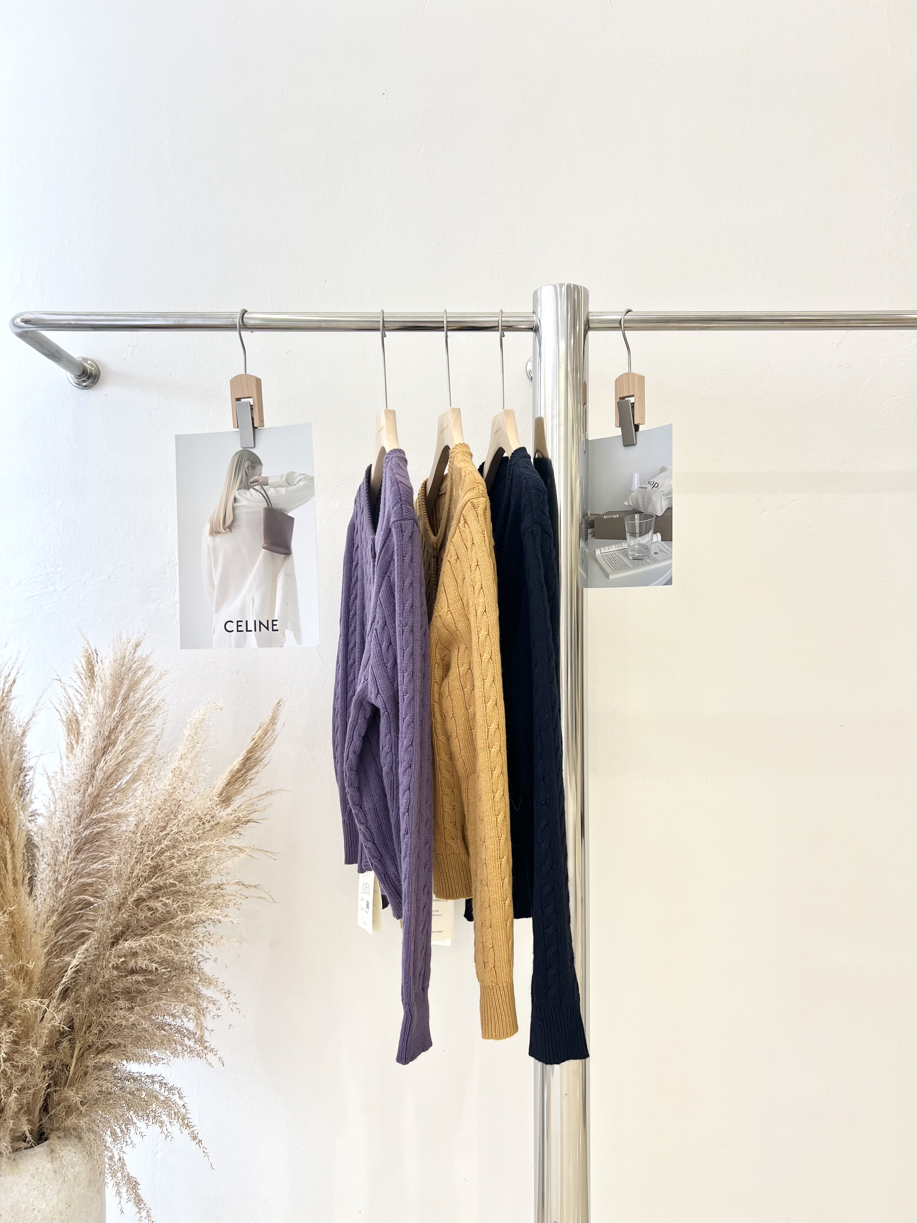 6886 高级感麻花针织长袖