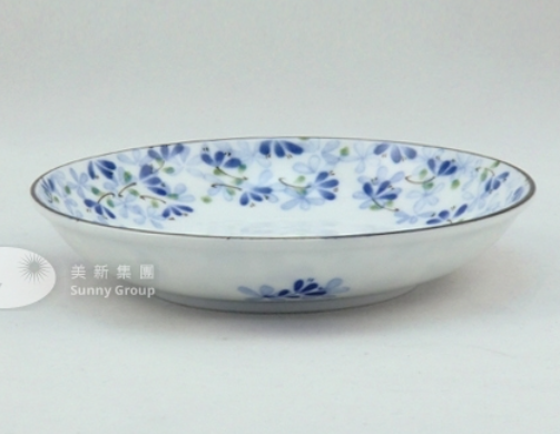 日本製小芽花白瓷輕量餅碟MU5156