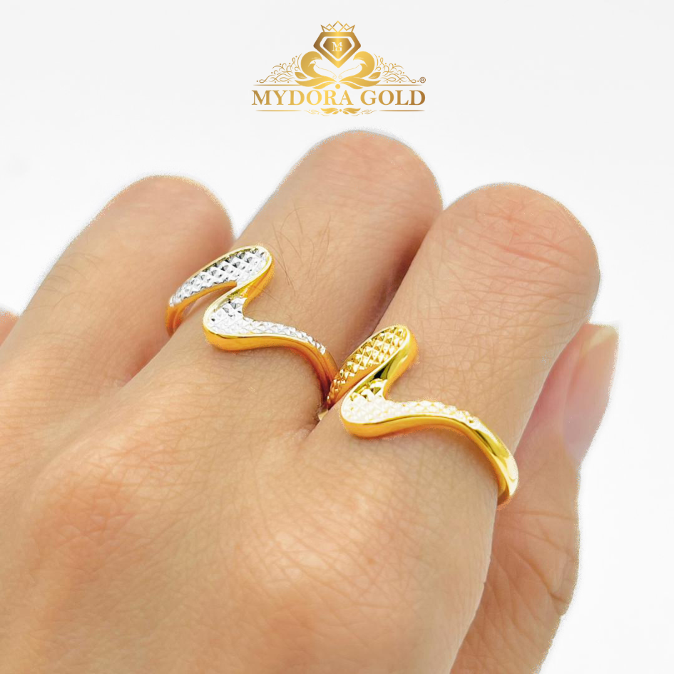 MYDORA Cincin Ombak Rindu Pahat (5G) l EMAS 916/22K