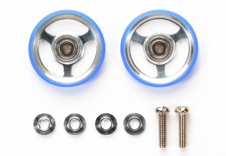 17mm ALUMINUM ROLLERS w/PLASTIC RINGS