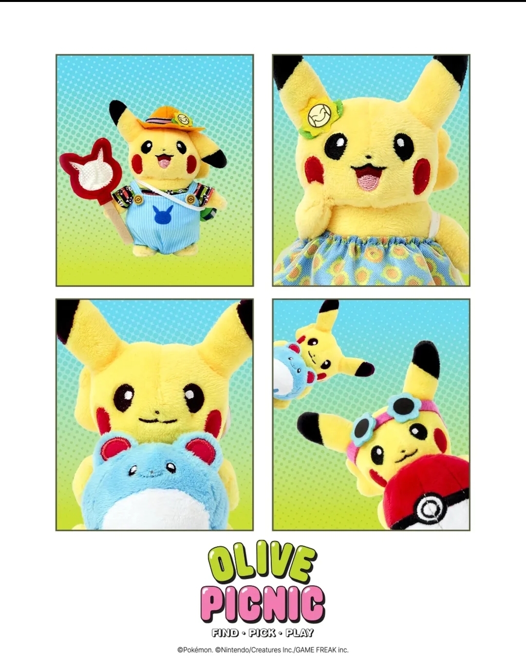 Pokemon - 韓國olive young x pokemon 比卡超 公仔