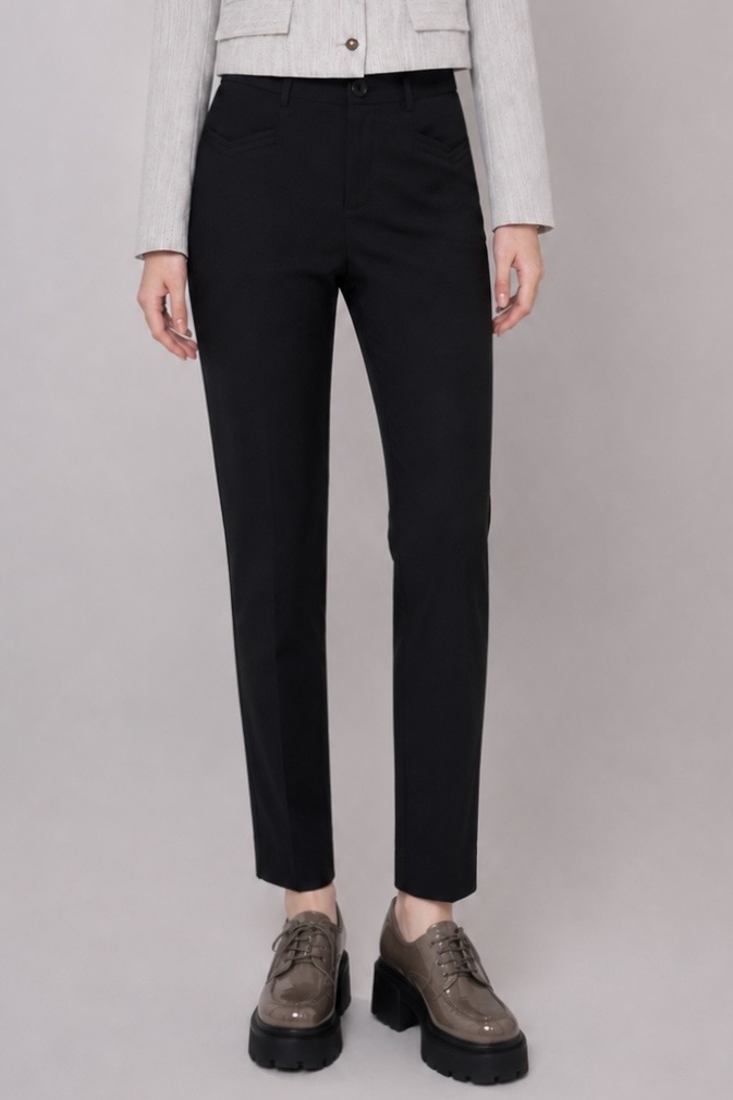 4648 Elara High-Waist Slim Straight Pants