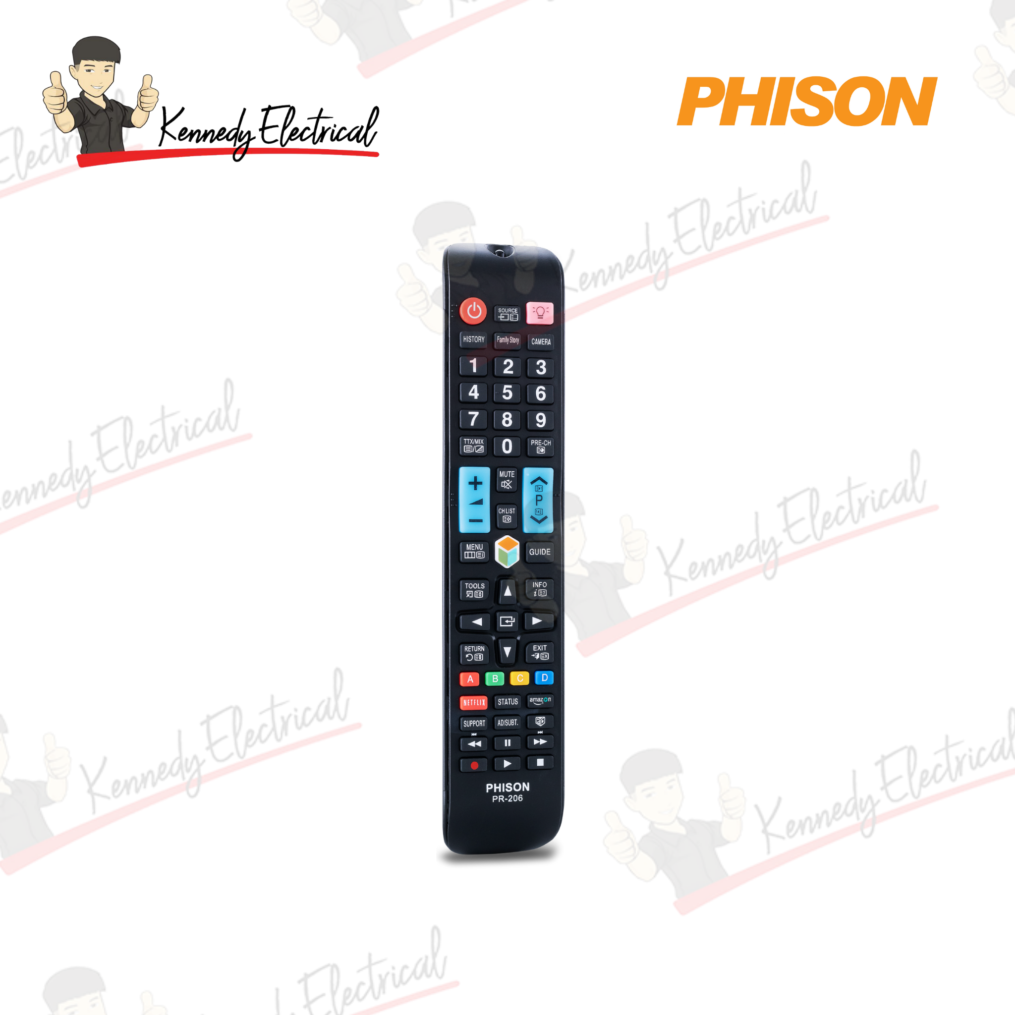 Phison TV Remote Control For Samsung PR-206