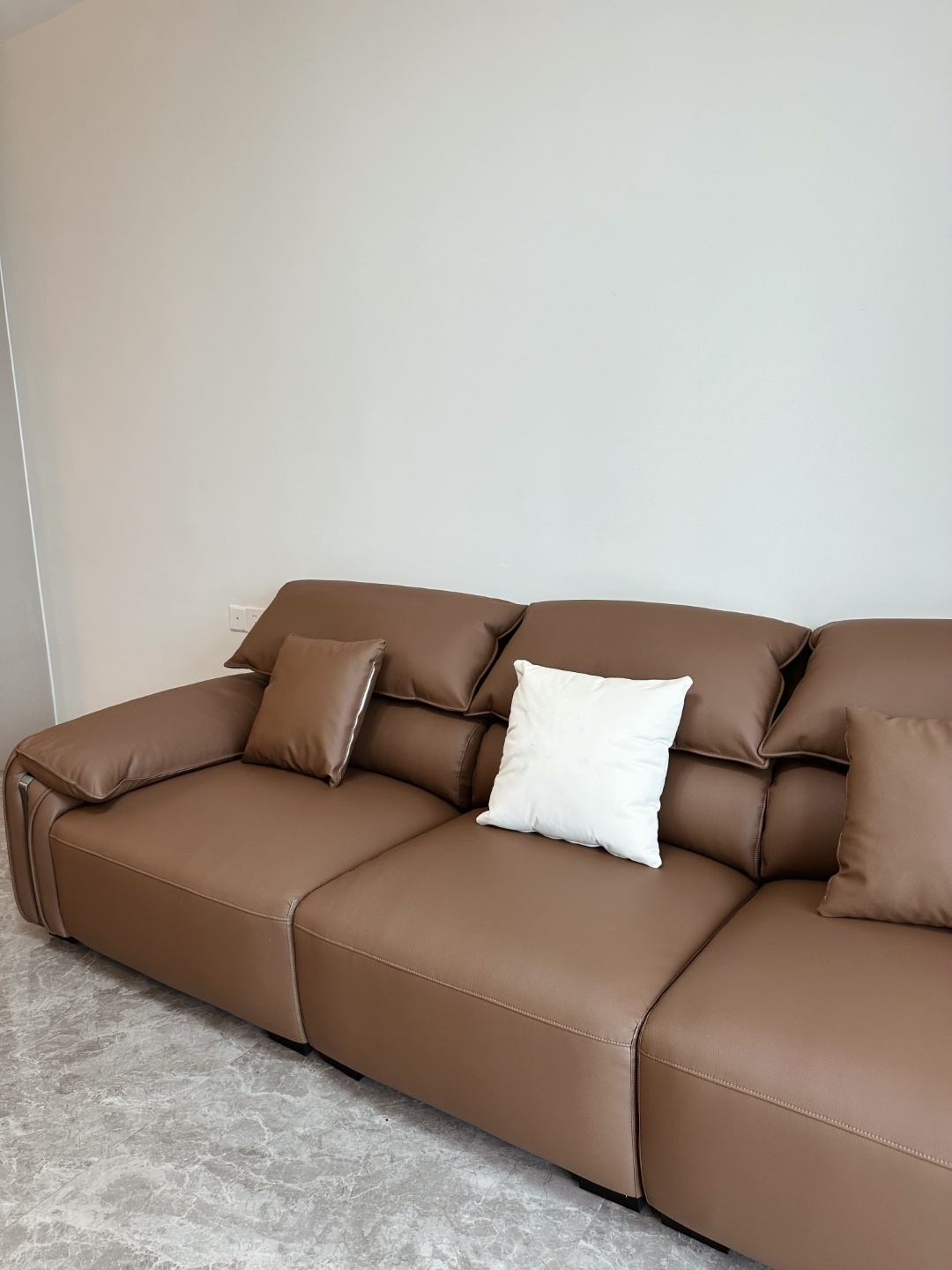 大象耳梳化 意式極簡 Baxter 皮梳化 客廳網紅直排梳化 酒店專用 sofa
