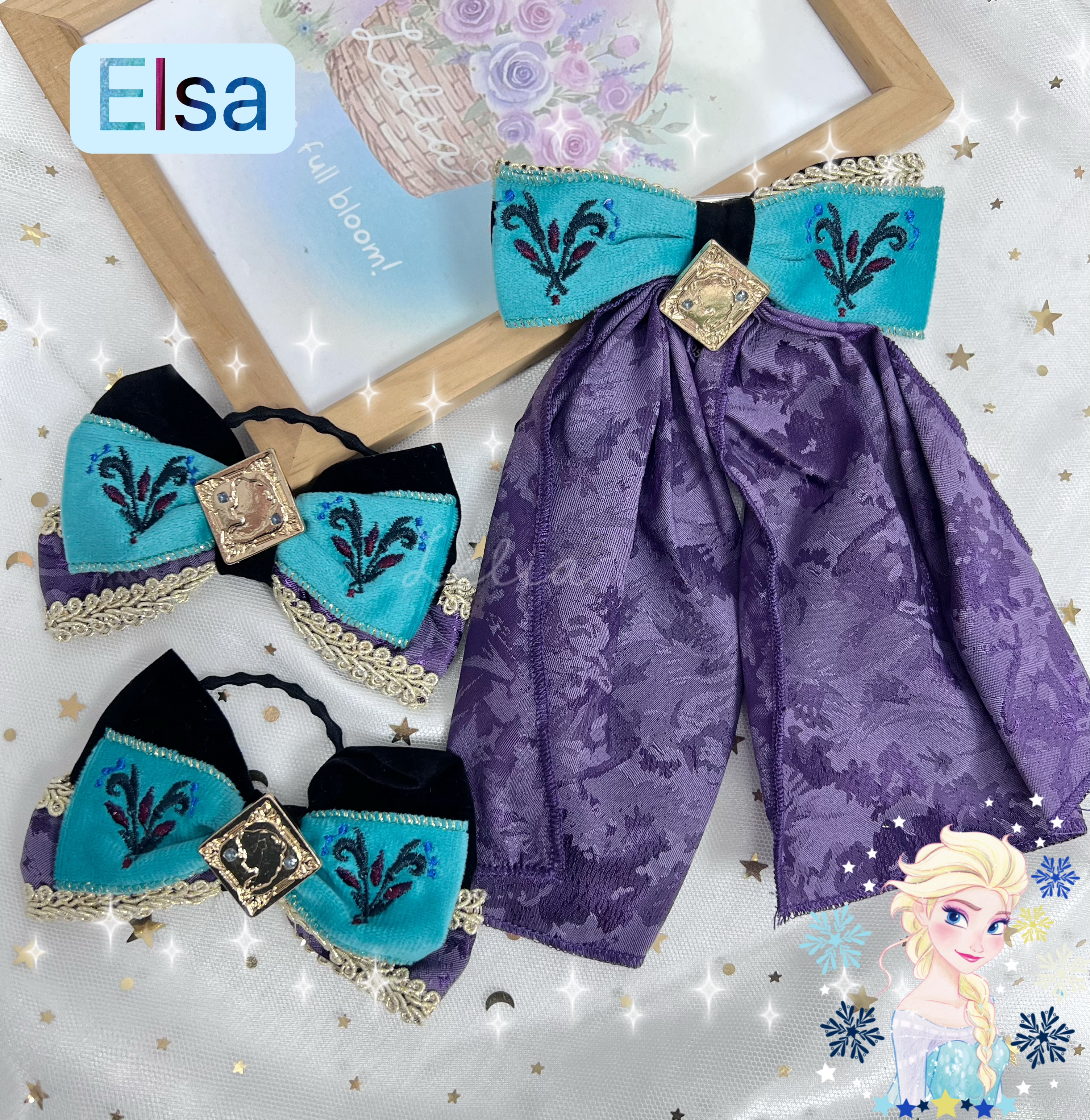 ▫️現貨▫️多款公主頭飾套裝Elsa/Anna/Jasmine/Belle/Rapunzel