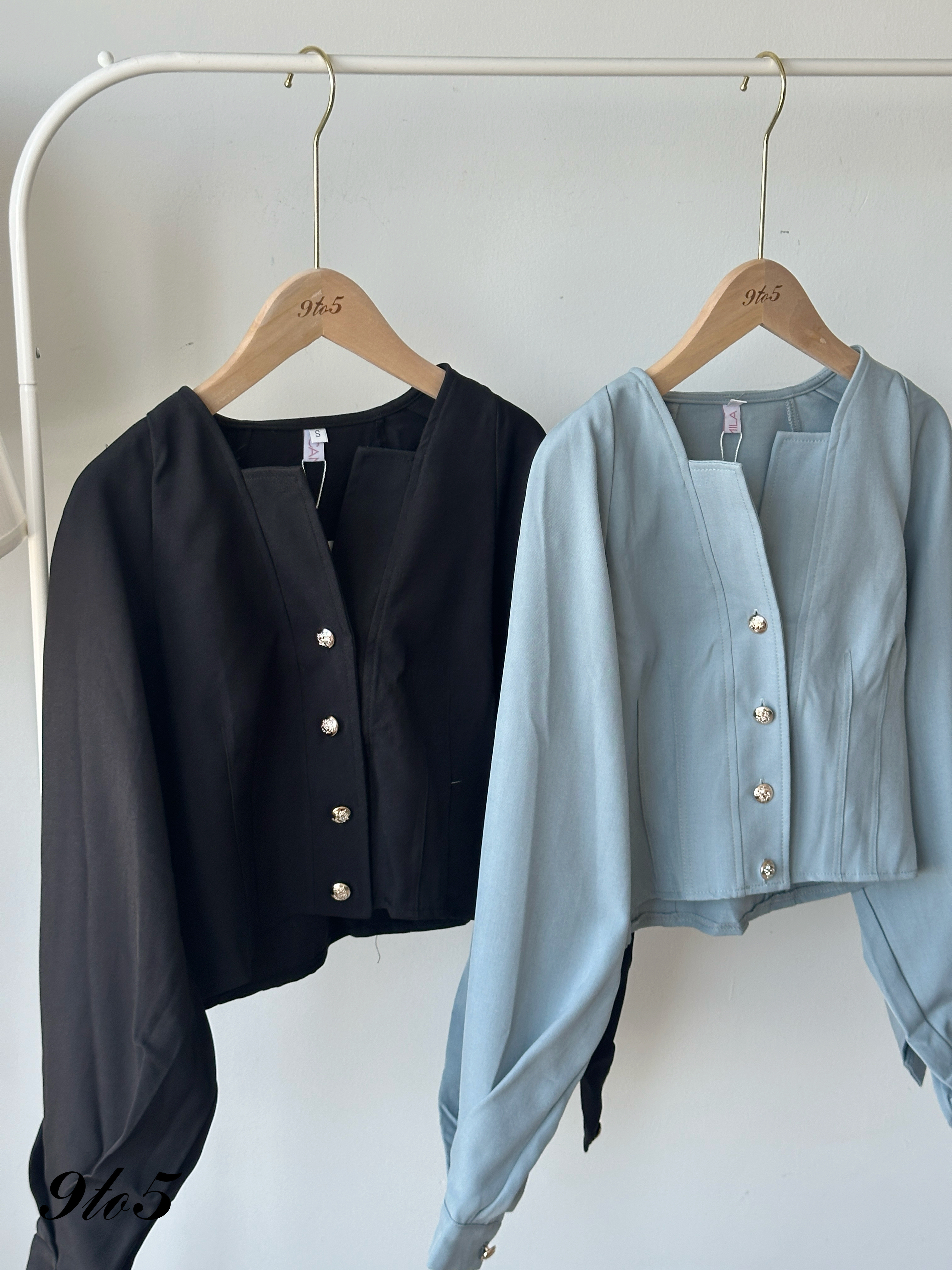 T4239 Long Sleeve Square Neck Top - 4 Colors 