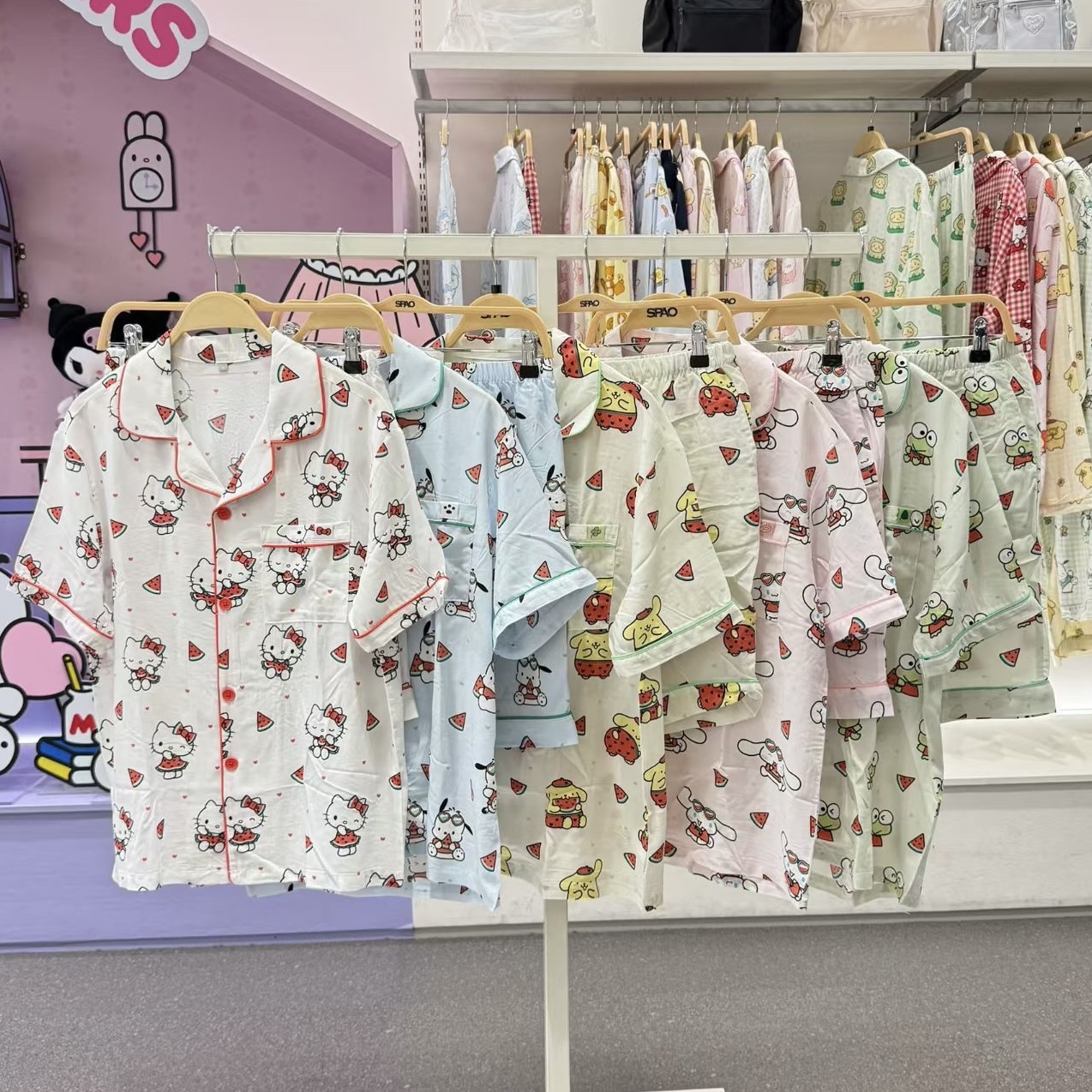 🇰🇷韓國SPAO x Sanrio短䄂睡衣套裝