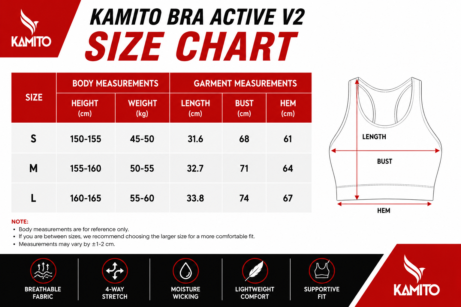 Kamito Sport Bra Active V2.1