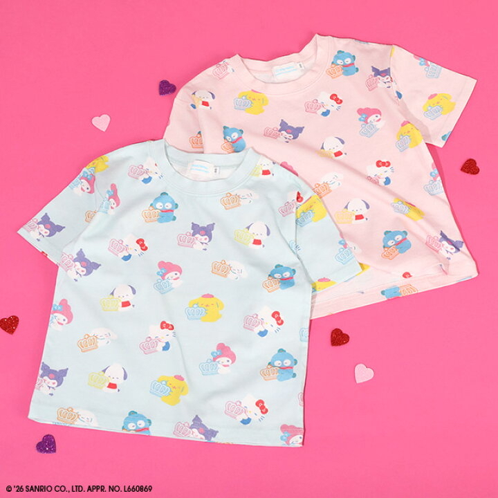 🇯🇵預訂 日本直送🇯🇵Babydoll x Sanrio系列兩色人物滿印短袖T恤