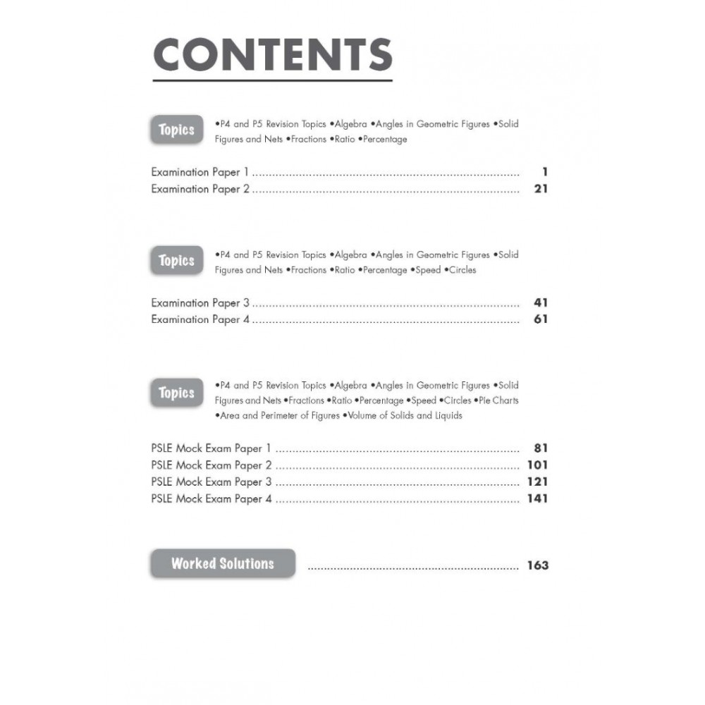 Primary 6 Top Mathematics Practice Papers