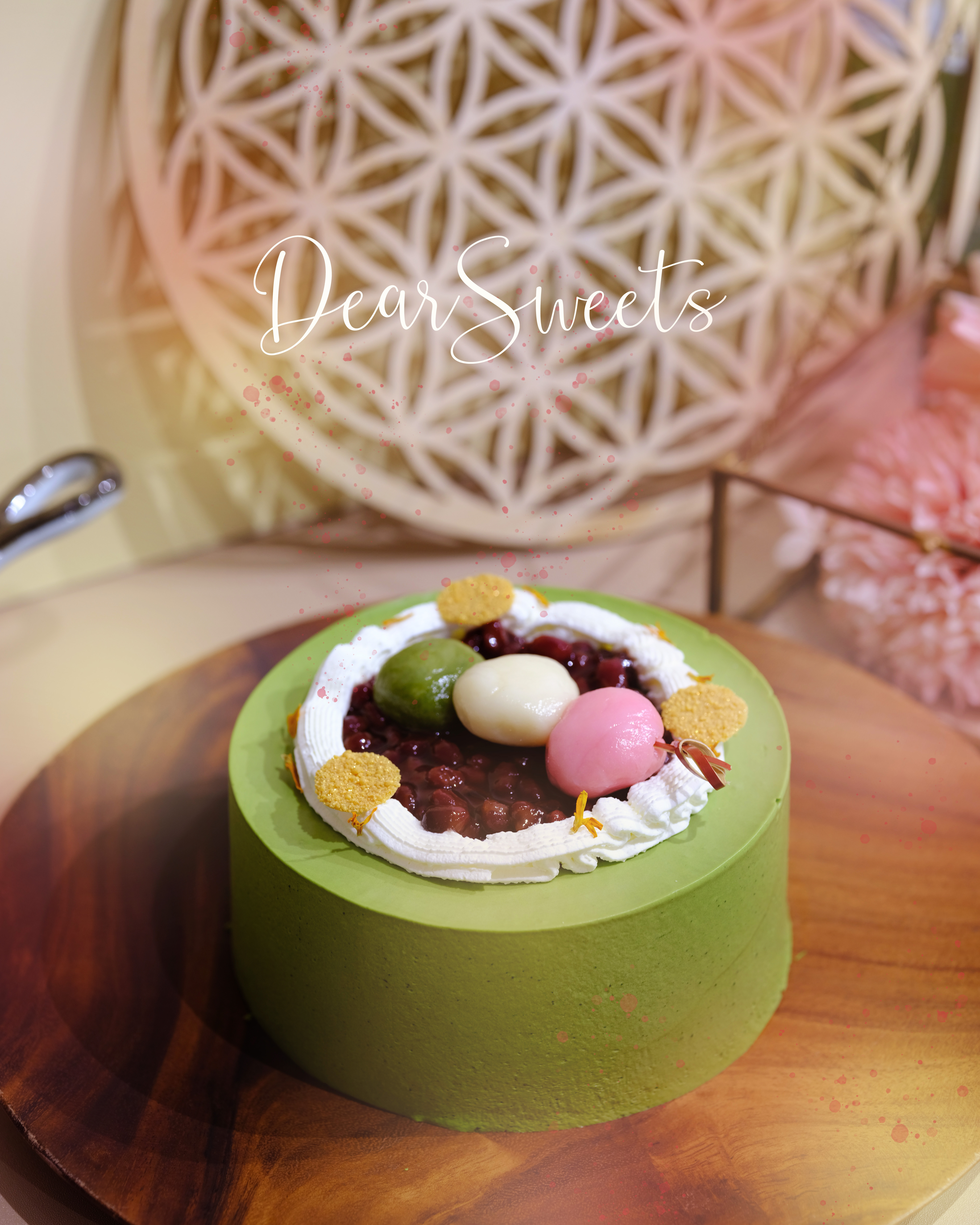 抹茶紅豆大福蛋糕