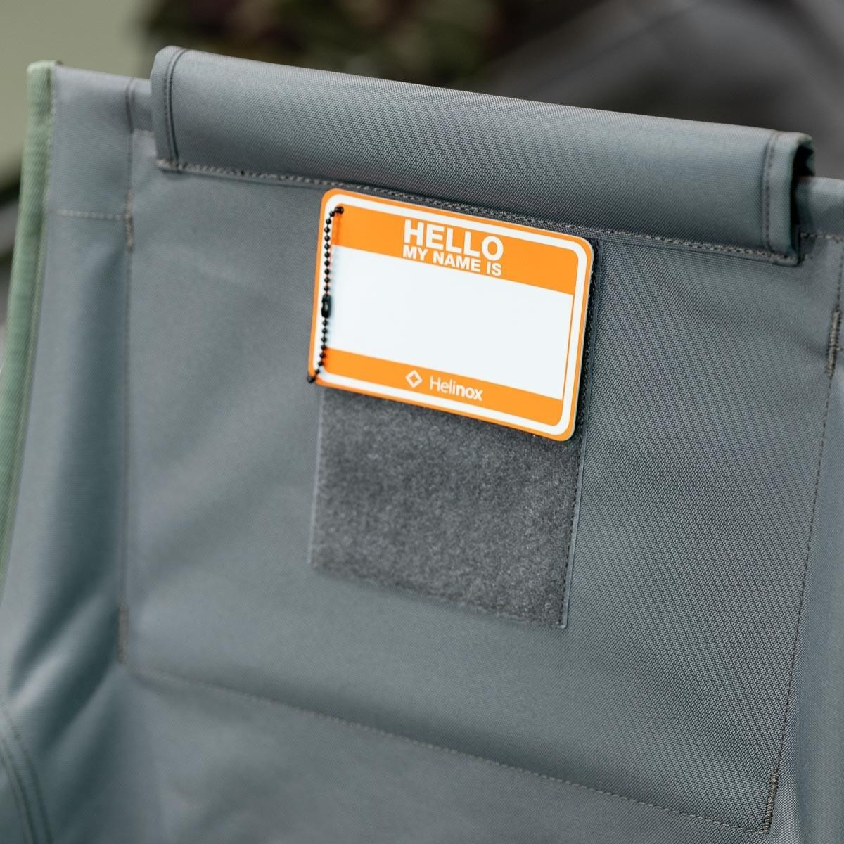 Helinox Hello my name is Patch 魔術貼膠面章