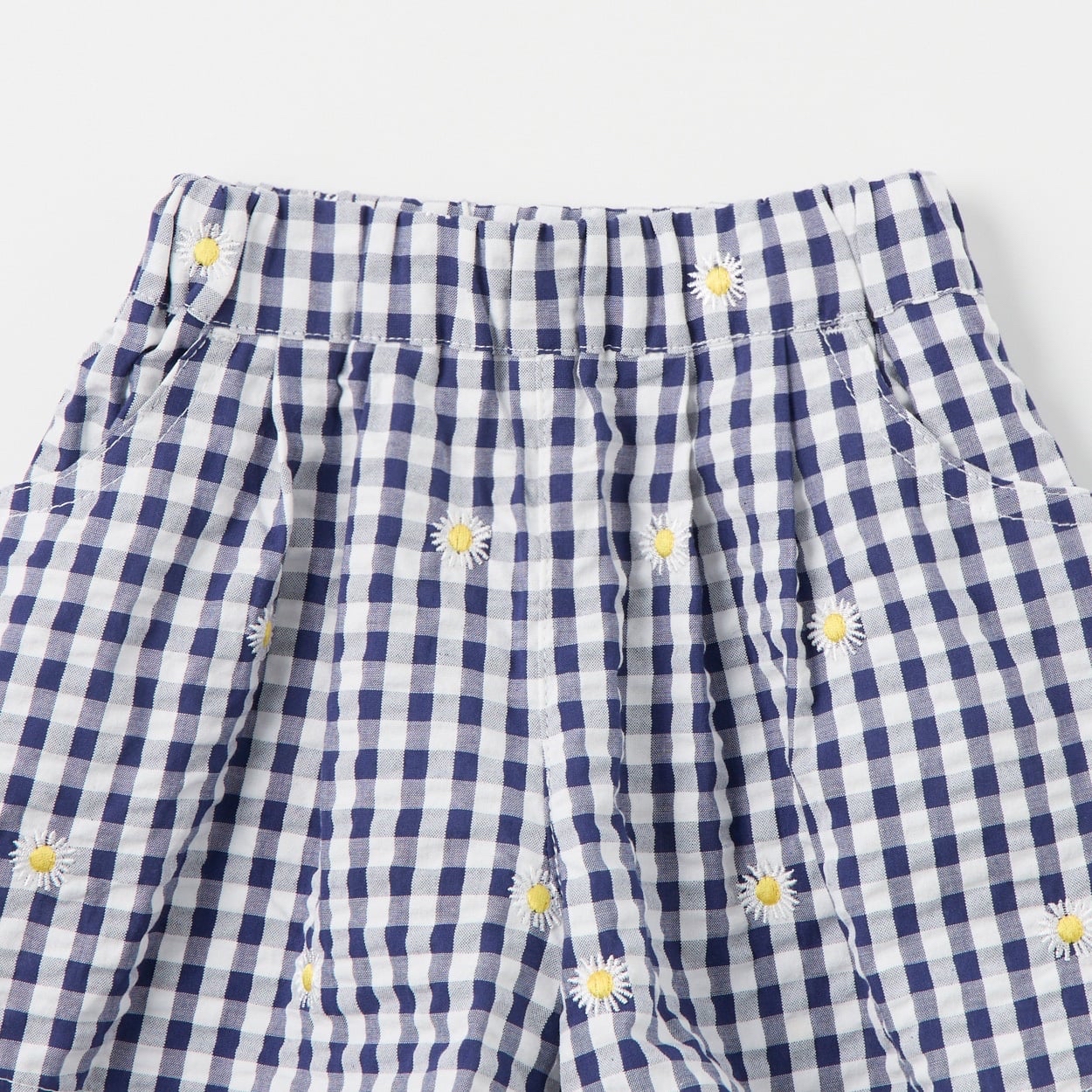 🇯🇵預訂 日本直送🇯🇵Buddy Lee 兩色標籤口袋雛菊刺繡格紋寬鬆短褲